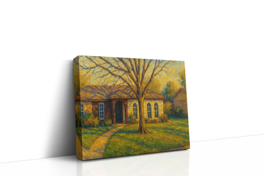 Mockup of 1802 Sierra Dr, Brownwood, TX 76801 oil painting on canvas