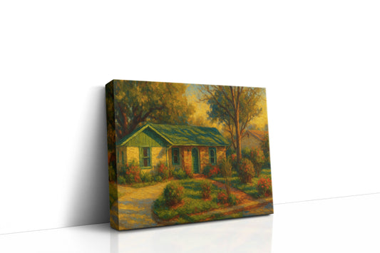 Mockup of 1802 Stagecoach Rd, Brownwood, TX 76801 oil painting on canvas