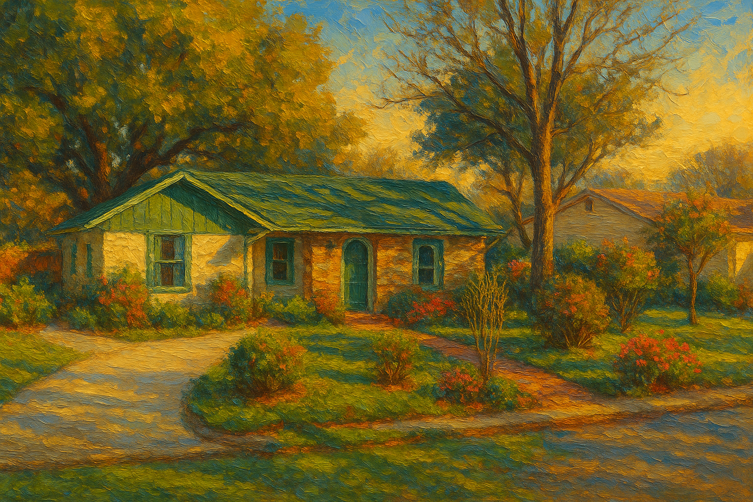 Oil painting of 1802 Stagecoach Rd, Brownwood, TX 76801