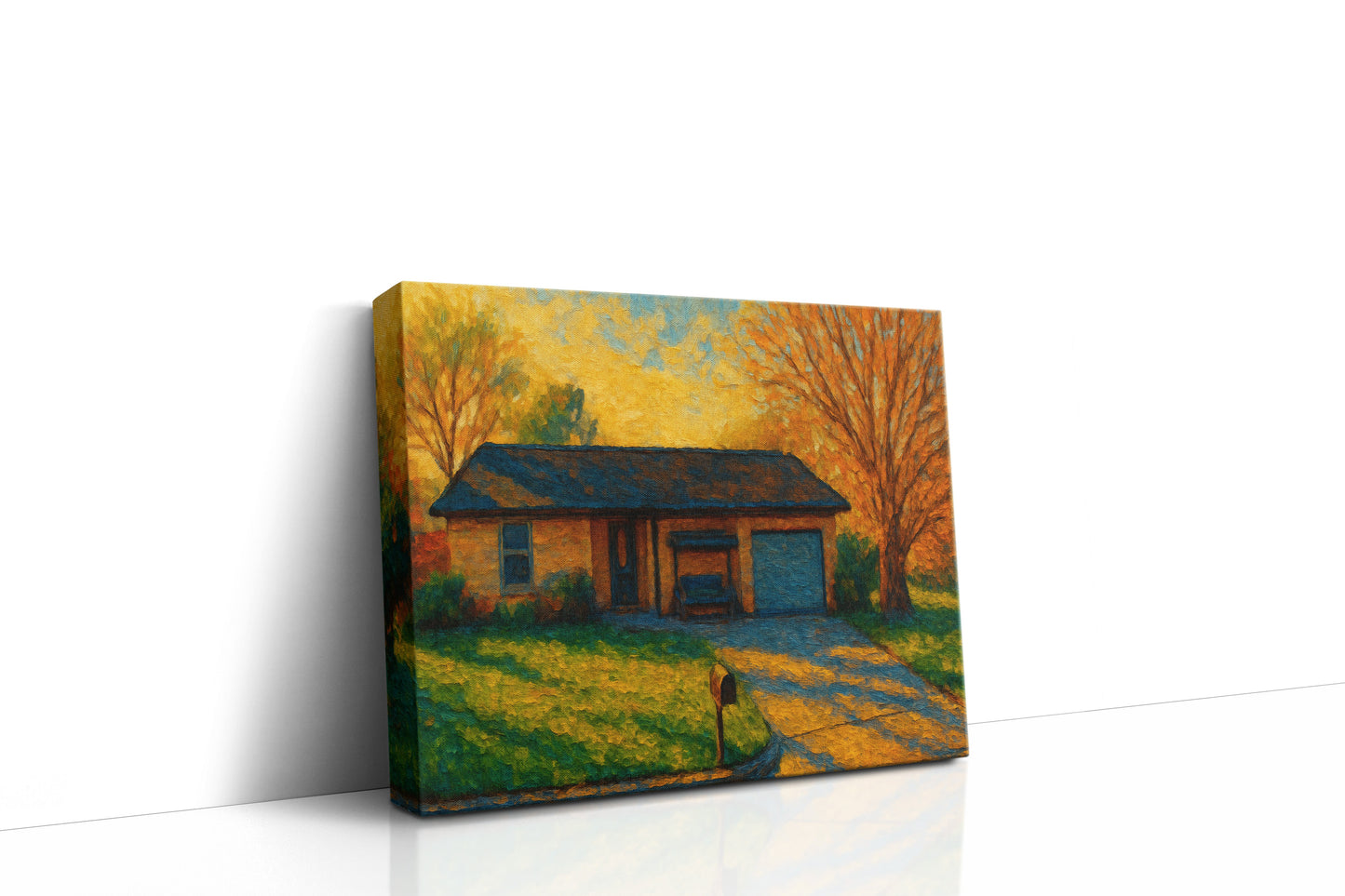 Mockup of 1803 Pecos Dr, Brownwood, TX 76801 oil painting on canvas