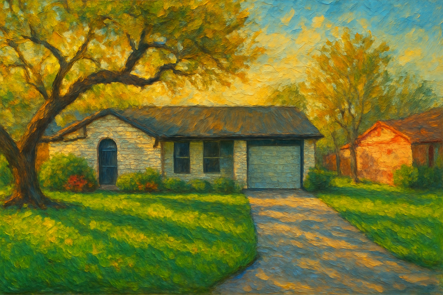 Oil painting of 1803 Sierra Dr, Brownwood, TX 76801