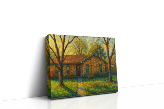 Mockup of 1803 Stagecoach Rd, Brownwood, TX 76801 oil painting on canvas