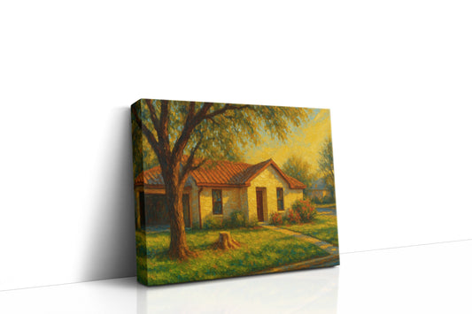 Mockup of 1804 Stagecoach Rd, Brownwood, TX 76801 oil painting on canvas