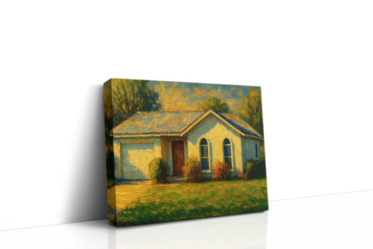 Mockup of 1806 Sierra Dr, Brownwood, TX 76801 oil painting on canvas