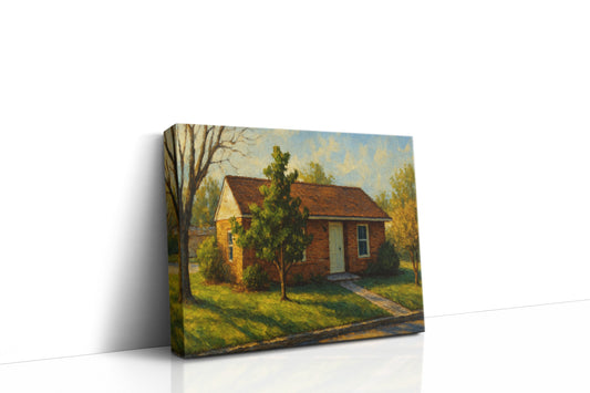 Mockup of 1807 Sierra Dr, Brownwood, TX 76801 oil painting on canvas