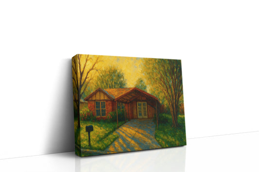 Mockup of 1903 Sierra Dr, Brownwood, TX 76801 oil painting on canvas