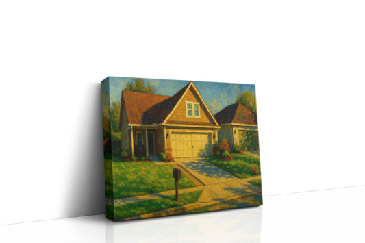 Mockup of 1904 Duckhorn Dr, Brownwood, TX 76801 oil painting on canvas