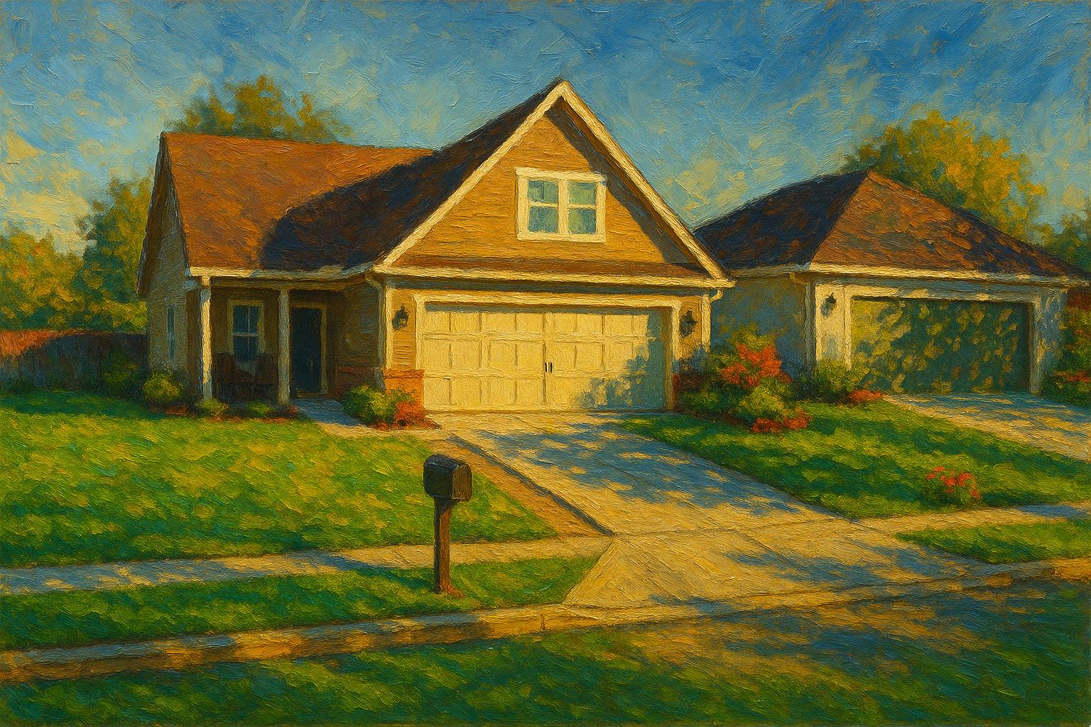 Oil painting of 1904 Duckhorn Dr, Brownwood, TX 76801