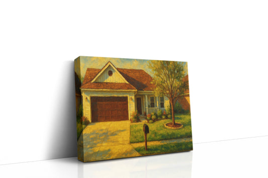 Mockup of 1906 Duckhorn Dr, Brownwood, TX 76801 oil painting on canvas