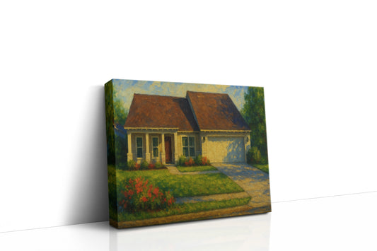 Mockup of 1912 Duckhorn Dr, Brownwood, TX 76801 oil painting on canvas