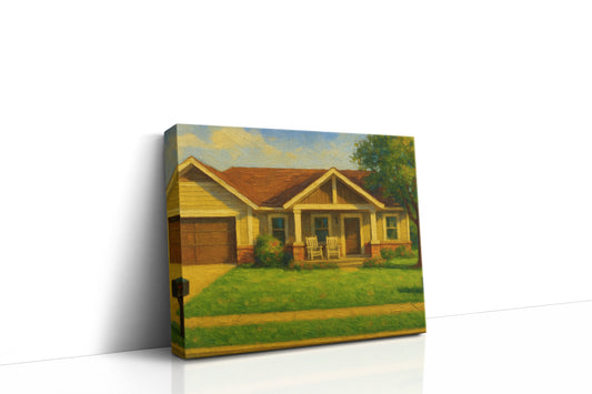 Mockup of 1914 Duckhorn Dr, Brownwood, TX 76801 oil painting on canvas