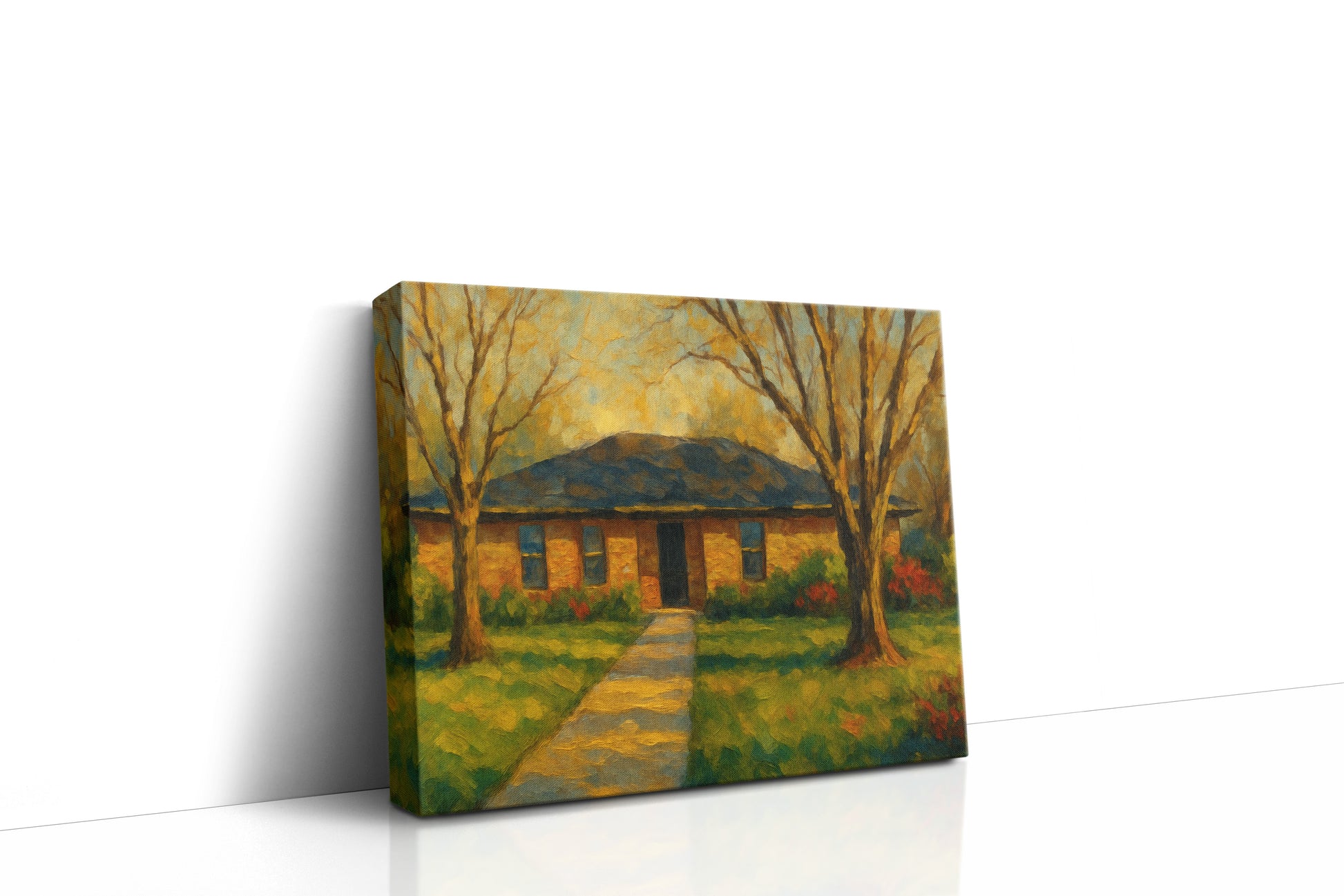 Mockup of 2002 Calvert Rd, Brownwood, TX 76801 oil painting on canvas