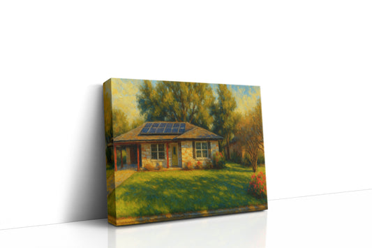 Mockup of 2008 Calvert Rd, Brownwood, TX 76801 oil painting on canvas