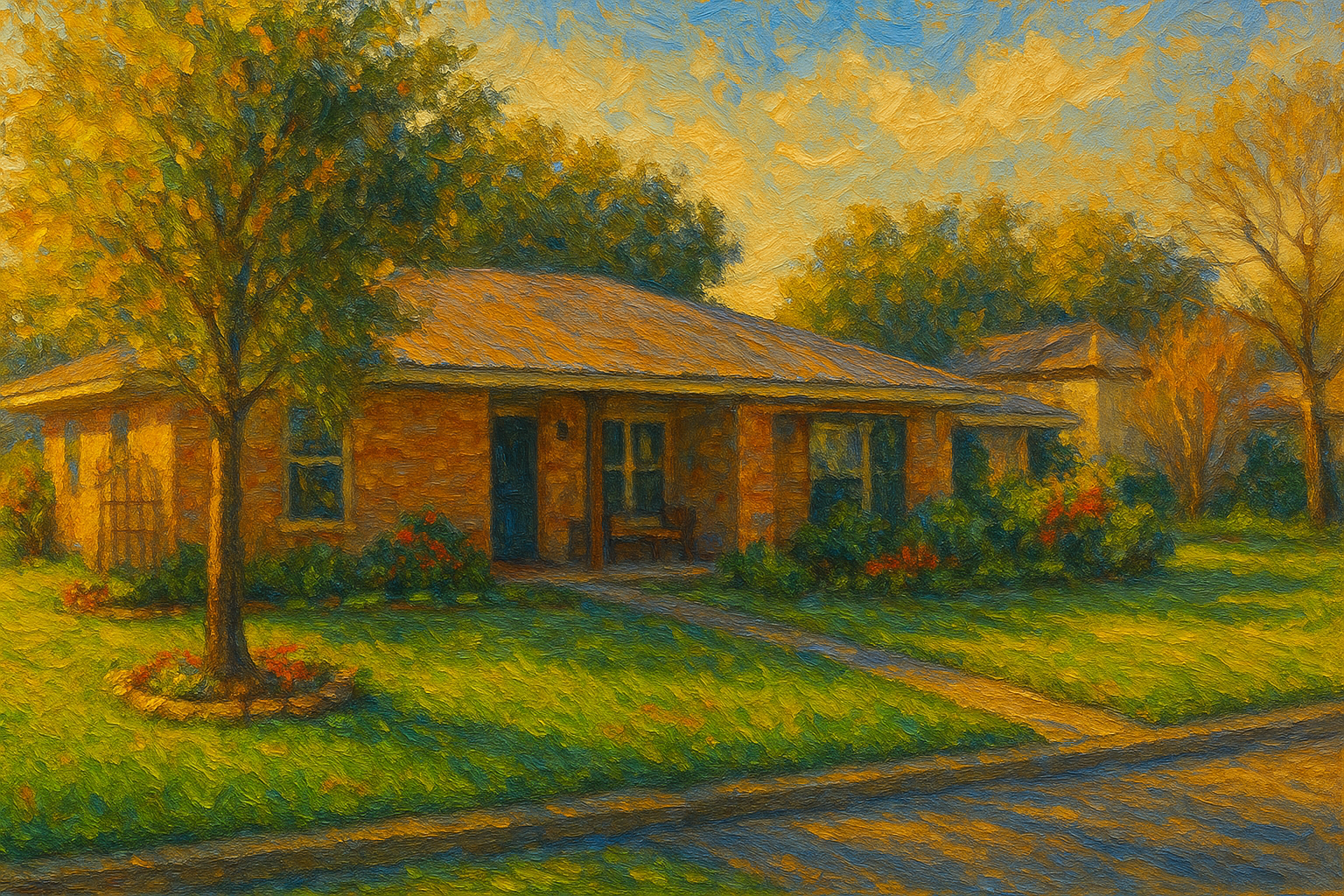 Oil painting of 2109 Sierra Dr, Brownwood, TX 76801