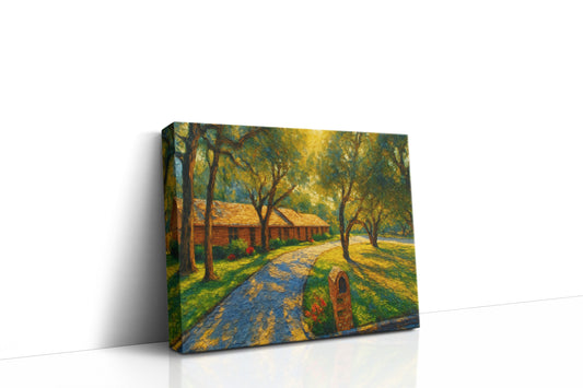 Mockup of 2604 Good Shepherd Dr, Brownwood, TX 76801 oil painting on canvas