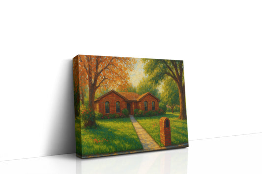 Mockup of 2702 Good Shepherd Dr, Brownwood, TX 76801 oil painting on canvas