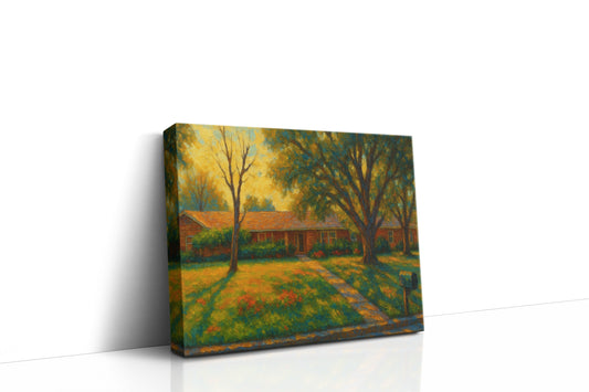 Mockup of 2704 Good Shepherd Dr, Brownwood, TX 76801 oil painting on canvas