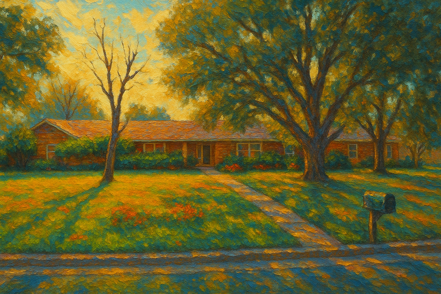 Oil painting of 2704 Good Shepherd Dr, Brownwood, TX 76801