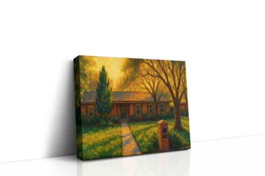 Mockup of 2706 Good Shepherd Dr, Brownwood, TX 76801 oil painting on canvas