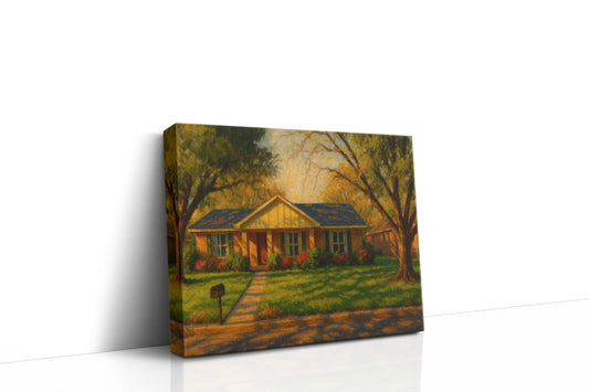 Mockup of 2815 Good Shepherd Dr, Brownwood, TX 76801 oil painting on canvas