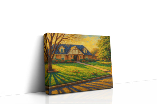 Mockup of 2902 Good Shepherd Dr, Brownwood, TX 76801 oil painting on canvas