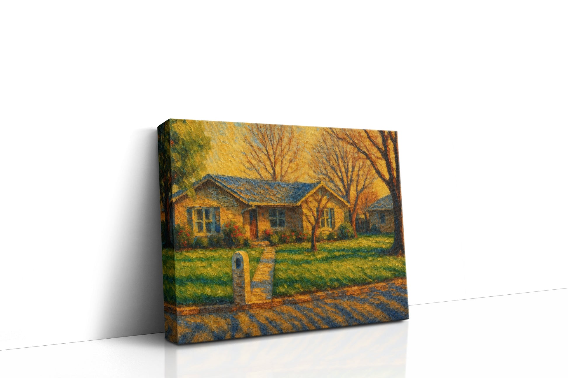 Mockup of 2903 Good Shepherd Dr, Brownwood, TX 76801 oil painting on canvas
