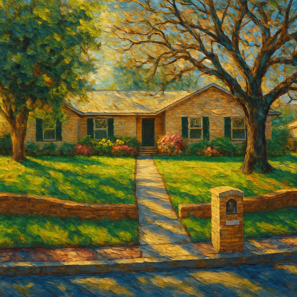 Oil painting of 2904 Good Shepherd Dr, Brownwood, TX 76801