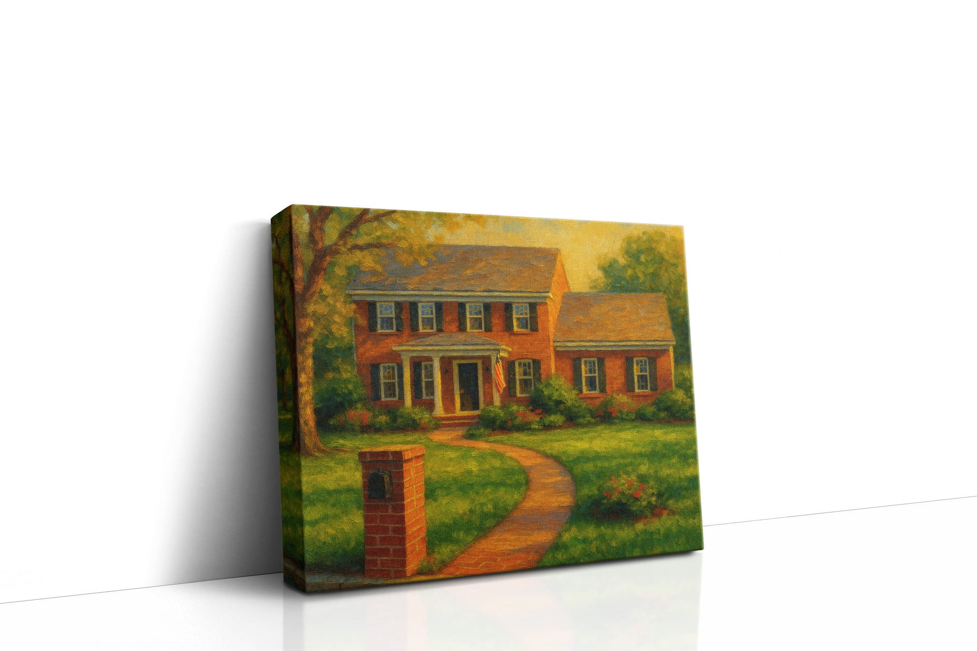 Mockup of 2905 Good Shepherd Dr, Brownwood, TX 76801 oil painting on canvas