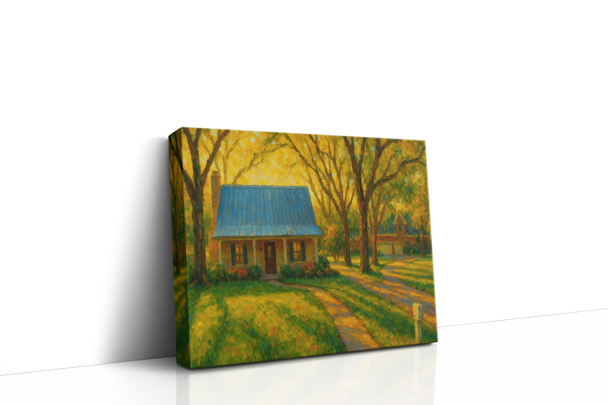 Mockup of 3008 Asbury St, Brownwood, TX 76801 oil painting on canvas