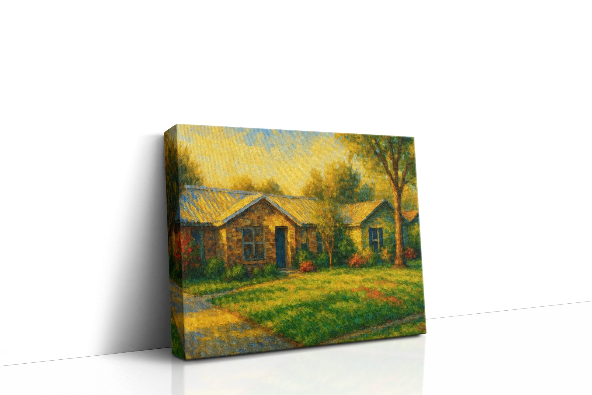 Mockup of 3408 Golding Rd, Brownwood, TX 76801 oil painting on canvas