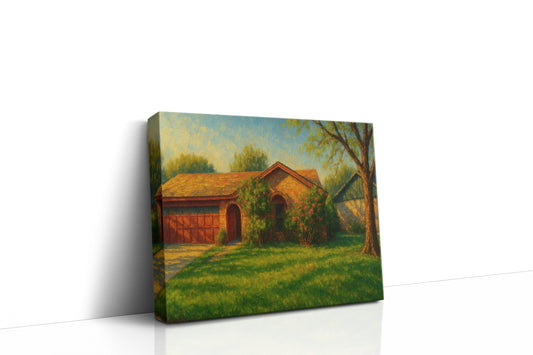 Mockup of 3503 Surrey Ln, Brownwood, TX 76801 oil painting on canvas
