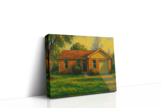 Mockup of 3508 Arrowhead Dr, Brownwood, TX 76801 oil painting on canvas