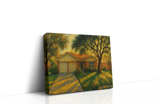 Mockup of 3510 Arrowhead Dr, Brownwood, TX 76801 oil painting on canvas