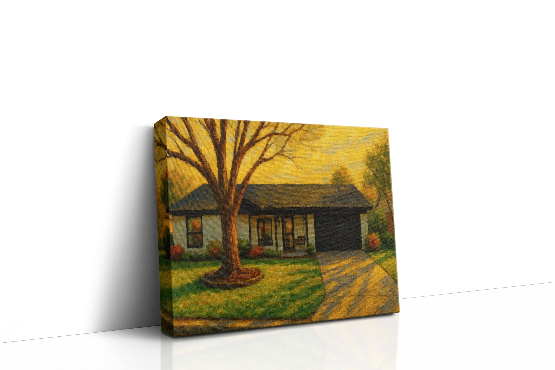 Mockup of 3510 Surrey Ln, Brownwood, TX 76801 oil painting on canvas