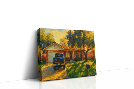 Mockup of 3512 Arrowhead Dr, Brownwood, TX 76801 oil painting on canvas