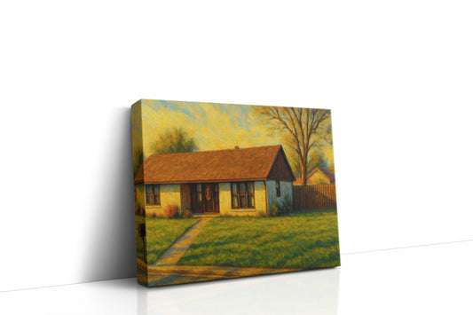 Mockup of 3601 Wagon Wheel Ln, Brownwood, TX 76801 oil painting on canvas