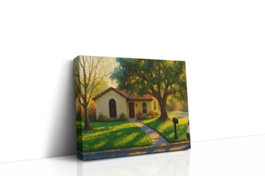 Mockup of 3602 Arrowhead Dr, Brownwood, TX 76801 oil painting on canvas