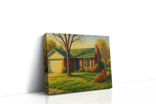 Mockup of 3603 Arrowhead Dr, Brownwood, TX 76801 oil painting on canvas