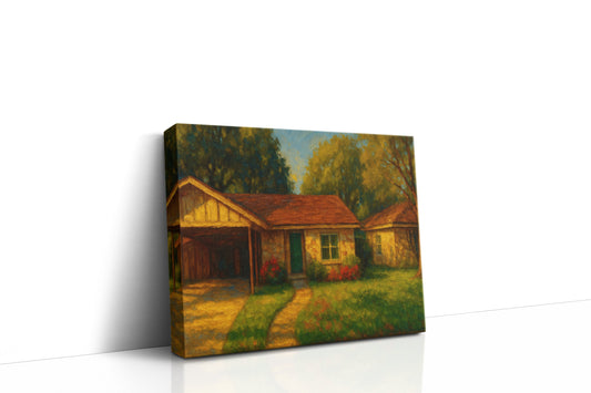 Mockup of 3603 Surrey Ln, Brownwood, TX 76801 oil painting on canvas