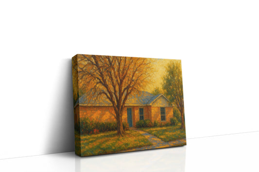 Mockup of 3604 Arrowhead Dr, Brownwood, TX 76801 oil painting on canvas