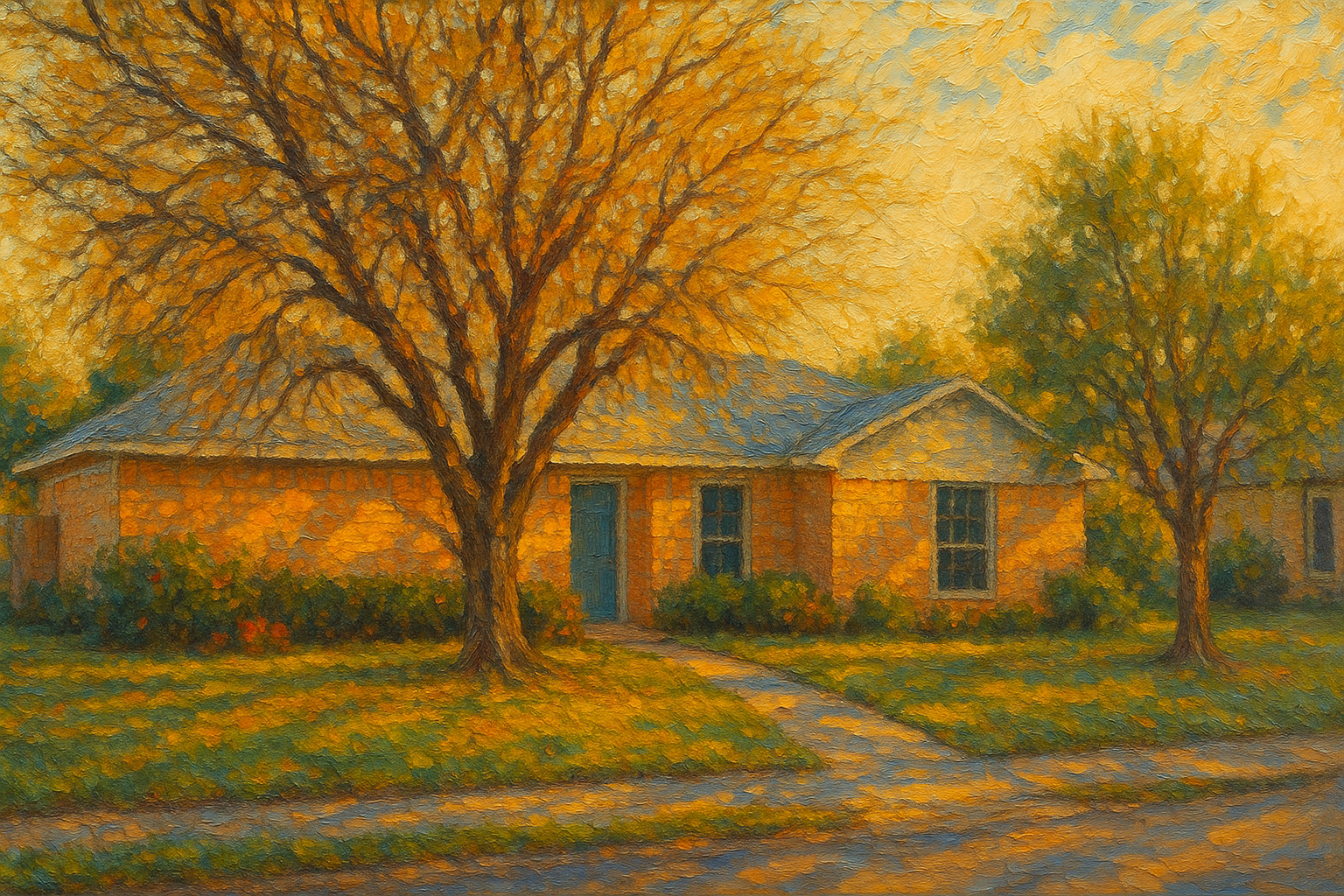Oil painting of 3604 Arrowhead Dr, Brownwood, TX 76801