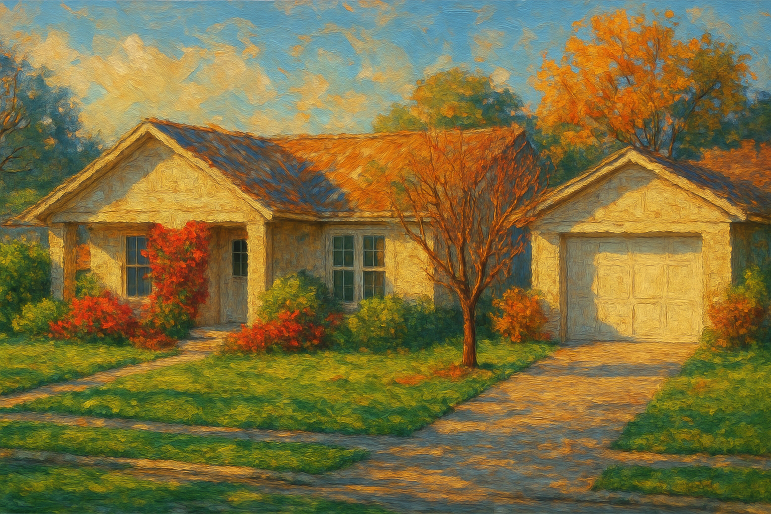 Oil painting of 3605 Arrowhead Dr, Brownwood, TX 76801