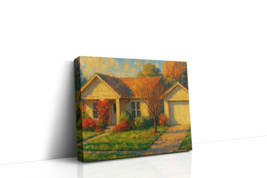 Mockup of 3605 Arrowhead Dr, Brownwood, TX 76801 oil painting on canvas