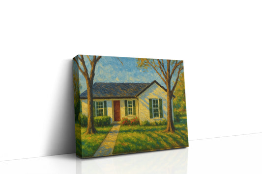 Mockup of 3611 Arrowhead Dr, Brownwood, TX 76801 oil painting on canvas