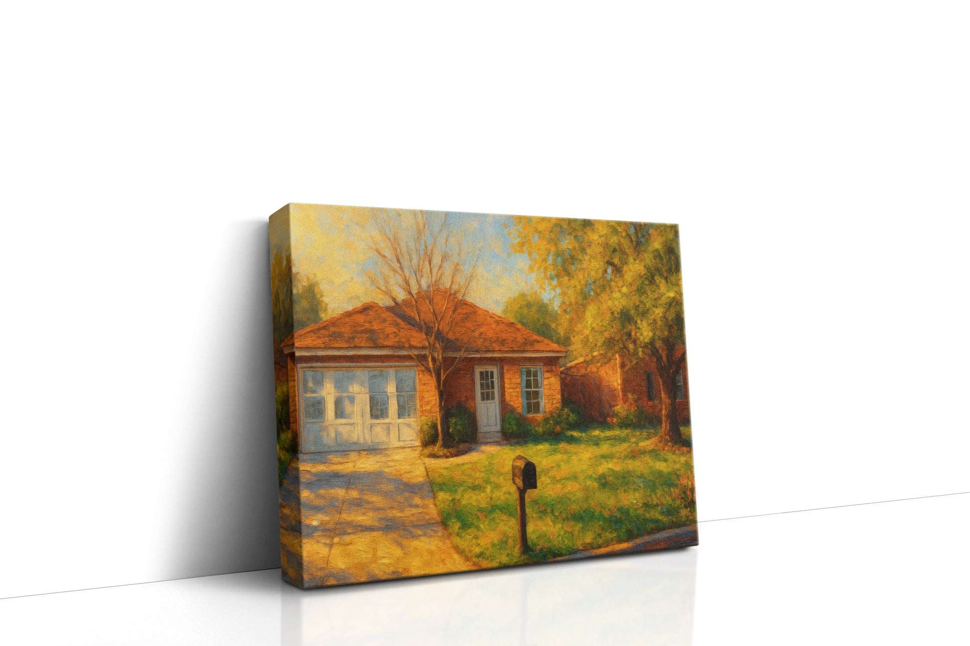 Mockup of 3611 Surrey Ln, Brownwood, TX 76801 oil painting on canvas