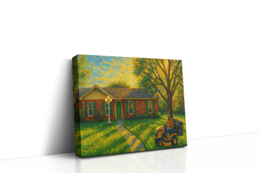 Mockup of 3614 Arrowhead Dr, Brownwood, TX 76801 oil painting on canvas