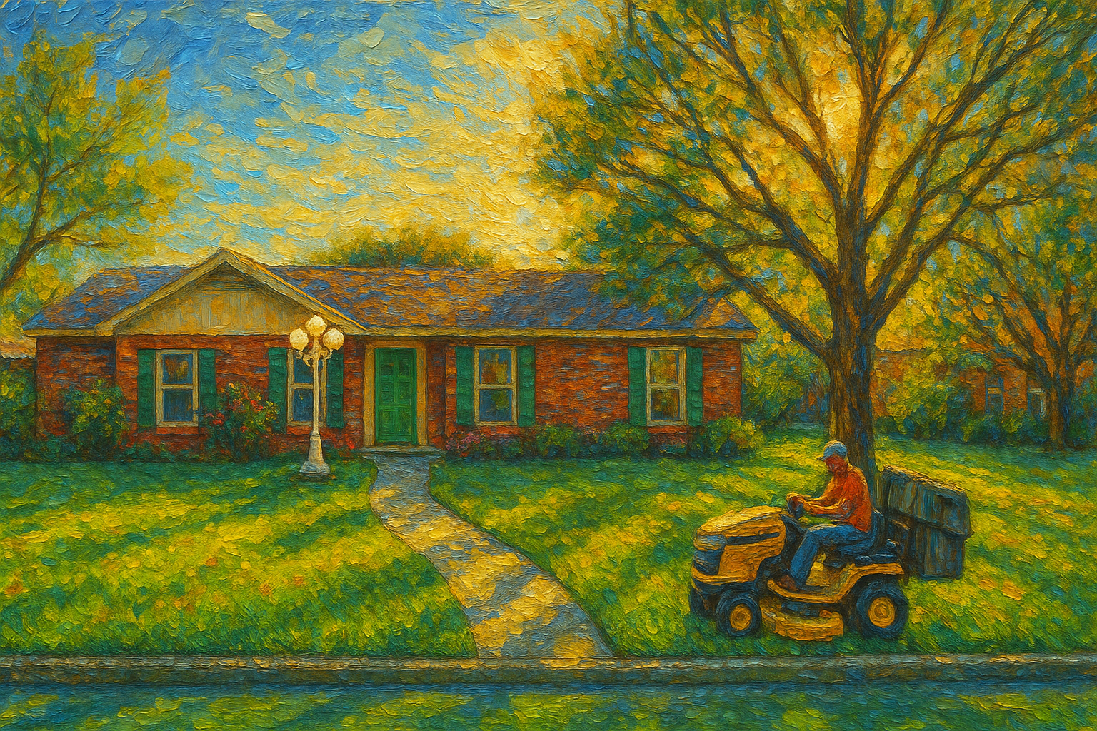 Oil painting of 3614 Arrowhead Dr, Brownwood, TX 76801