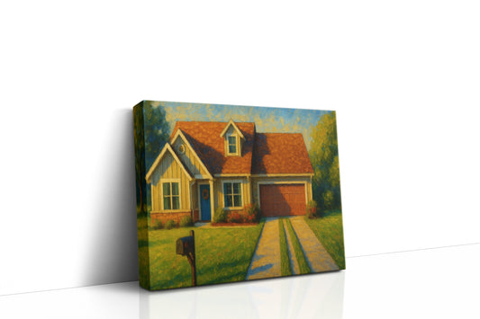 Mockup of 3801 Duckhorn Dr, Brownwood, TX 76801 oil painting on canvas