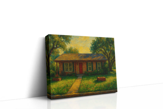 Mockup of 4401 Rosewood Dr, Brownwood, TX 76801 oil painting on canvas