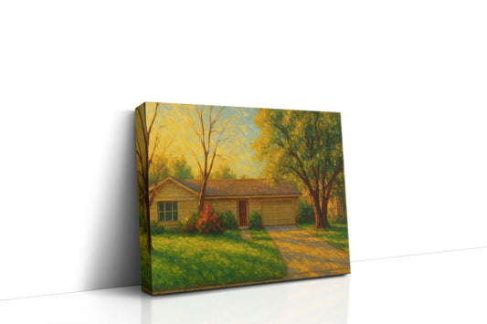 Mockup of 4403 Rosewood Dr, Brownwood, TX 76801 oil painting on canvas